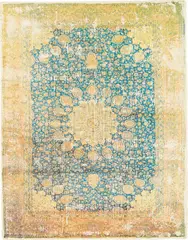 Kour Pour, Untitled, 2013, acrylic, ink jet transfer on canvas, laid on board