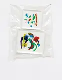 Dan Rees, Vacuum Painting (diptych), 2013, oil on canvas, vacuum storage bag