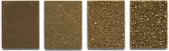 Bettina Werner, Salt More Precious Than Gold, 2006, colorized salt on wood panel, in 4 parts