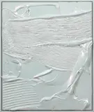 Anselm Reyle, White Earth, 2008, mixed media on canvas, in artist's wood frame, effect lacquer