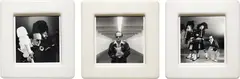 Matthew Barney, OTTOdrome (manual) A, 1992, gelatin silver print, in self-lubricating plastic artist's frame, triptych