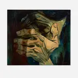 Eduardo Kingman, Grieving Woman, 1966, oil on linen