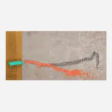 Fabian Marcaccio, Interground #1, mixed media