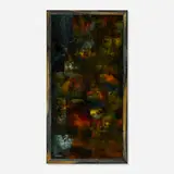Leonardo Nierman, Untitled, oil on board