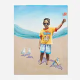 Elmer Guevara, Can I Join?, 2021, mixed media on linen