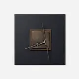Fletcher Benton, Construction Study No. 13, 2006, patinated and painted steel