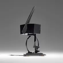 Fletcher Benton, Study (from the Going Around the Corner series), c. 2007, painted steel