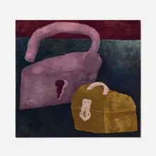 Ginny Casey, Master Lock, 2017, oil on canvas