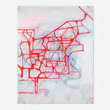 Joanne Greenbaum, Untitled, 2012, oil and ink on canvas