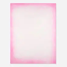 Thomas Wachholz, Magenta 0/100/0/0, 2014, solvent inkjet print and alcohol on canvas