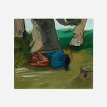 Jane Corrigan, The Unfinished Task (Sleep Due to Disinterest), 2012, oil on linen