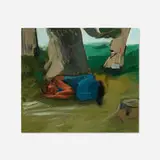 Jane Corrigan, The Unfinished Task (Sleep Due to Disinterest), 2012, oil on linen