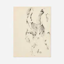 John Altoon, Untitled, c. 1962-65, ink on illustration board