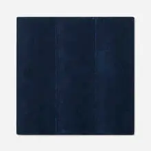 Ted Kurahara, Black over Ultramarine Blue, 1996, gouache on paper over panel