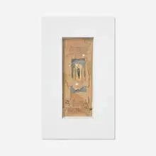 Madeline O'Connor, Untitled (from the Hummingbird Series), 1989, painted wood, glass and mixed media assemblage