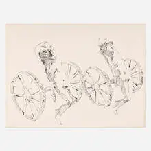 John Altoon, Untitled, c. 1965, ink on illustration board