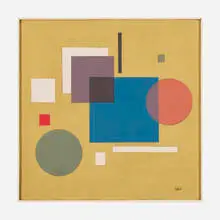 Loló Soldevilla, Untitled, c. 1955, mixed media on wood in artist's frame
