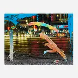 Bruce Evans, Oncoming Traffic, 1988, acrylic on canvas