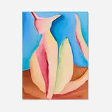 Linda Stark, Sitting Cat, 1981, oil on canvas