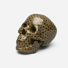 Andisheh Avini, Untitled (Khatam Skull), 2006, marquetry on plastic skull