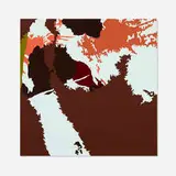 Ingrid Calame, Skeeggeggee? (from #96 Working Drawing), 2001, enamel on aluminum