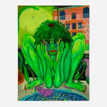 Skye Volmar, Frog Princess, 2020, oil and acrylic on canvas