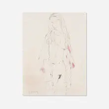 Jean Jansem, Untitled, c. 1980, watercolor and pastel on paper