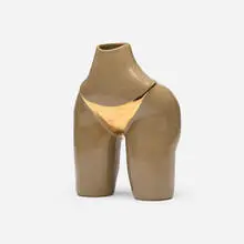 Meegan Barnes, Gold Thong Booty vase