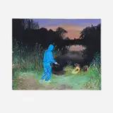 Delphine Courtillot, The Pond, 2004, gouache on paper