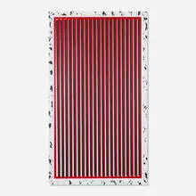 Ned Vena, Untitled, 2013, polyurethane, rubber and vinyl on canvas in aluminum artist's frame