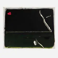 Adja Yunkers, 3:30 AM in the Palace for Thalia Selz, 1972, oil on canvas board with collage
