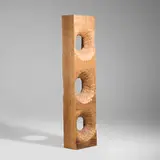 David Adamo, Untitled, 2016, carved western red cedar wood