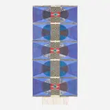 Julia Bland, Seen at Night, 2016, ink and oil on canvas, linen and wool