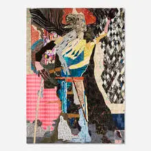 Peter Linde Busk, I May Well Have Reached a Kind of Impasse, 2016, mixed media collage on wood panel