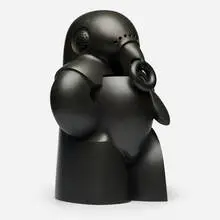 Howard Newman, Brute, 1977, patinated bronze