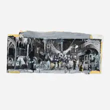 Helen Verhoeven, Thingly Character, Study #6, 2010, mixed media on paper and board