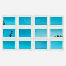 John Baldessari, Throwing Three Balls in the Air to Get a Straight Line (Best of Thirty-Six Attempts), 1973, offset lithograph on paper