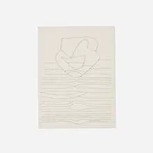 Victor Vasarely, Abstract Composition, 1948, ink on cardstock
