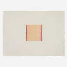 Callum Innes, Quinacridone Magenta/Bismouth Yellow, 2011, watercolor on paper