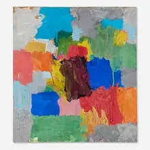 Robert Barber, Untitled (from the Monsoon series), 1964, tempera on paper laid on cardboard