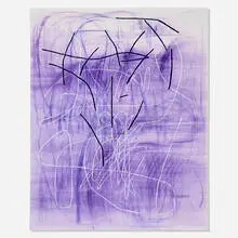 Jana Schröder, Spontacts L4, 2012, copying pencil and oil on canvas