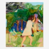 Koshiro Akiyama, Hide from the Rain, 2023, oil on canvas