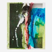 Nobuyoshi Araki, Untitled (Lovers Allure), 2008, acrylic on gelatin silver print