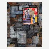 Richard Hawkins, 13 Crypts (#7), 2011, collage, acrylic and cardboard on wood