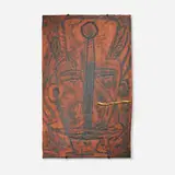 James Hd Brown, Untitled, 1986, pigmented terracotta with powdered gold and gold leaf