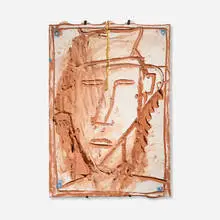 James Hd Brown, Untitled, 1986, pigmented terracotta with powdered gold and gold leaf