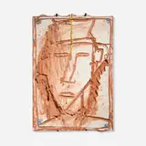 James Hd Brown, Untitled, 1986, pigmented terracotta with powdered gold and gold leaf