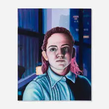 Alannah Farrell, Alex at Dusk, 2021, oil, acrylic and flashe on canvas