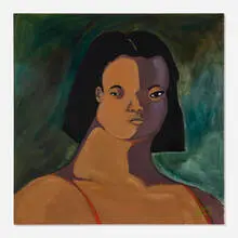 Hana Ward, Even the moon needs to hide away sometimes, 2021, oil on canvas