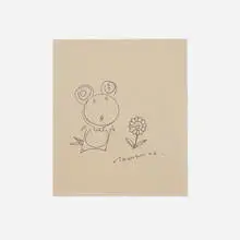 Takashi Murakami, Untitled (DOB and Flower), 2002, ink on paper